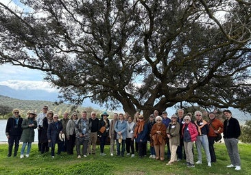Members of the American Horticultural Society with José Alba during their recent visit to his garden in Malaga.