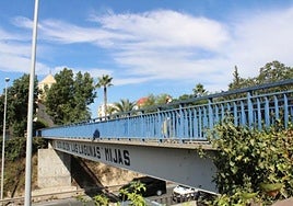 One of the overpasses on the A-7 in Mijas.