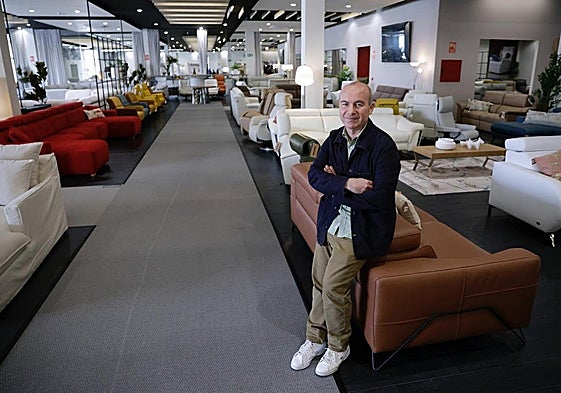 Jacobo Guerrero poses in the new 1,200 square metre exhibition area.