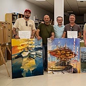 The winning paintings from last year's competition.