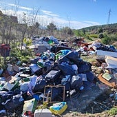 The latest flytipping incident recorded at the foot of the Sierra de Torremolinos on 17 January.
