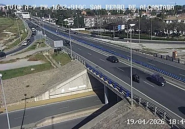 Photo of the A-7 motorway in the municipality of Marbella where the accident happened.
