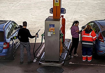 Petrol station in Galicia.