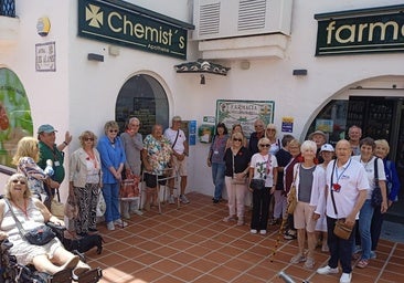 Age Concern members at the presentation of the defibrillator.