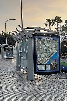 A local bus at Torre del Mar bus station