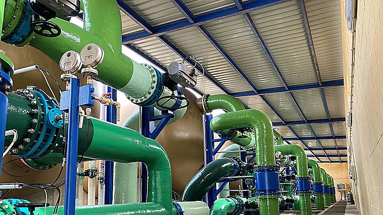 Archive photo of a desalination plant in Spain.