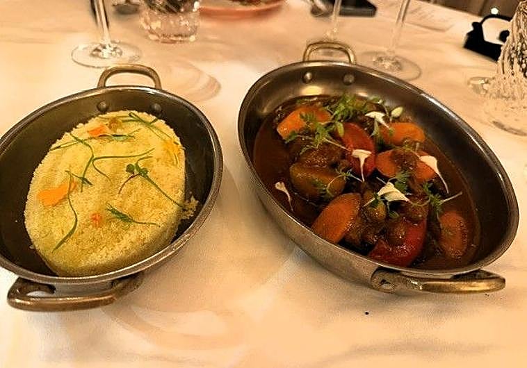 Imagen principal - Cortijo Santa María 1962, a cuisine where Andalusian and North African fusion is real