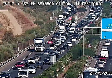 Malaga traffic: two road accidents disrupt rush-hour flows on A-357 and M-20 roads