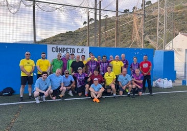 Boca Seniors walking football team in Cómpeta