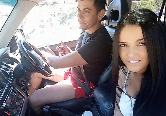 A photo of Sergio Ruiz and Dana Leonte on social media.