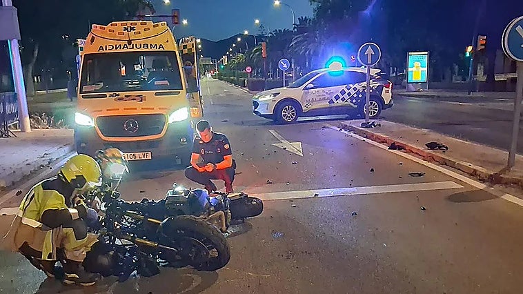 Malaga 112: motorcyclist dies in serious road accident near La Rosaleda stadium