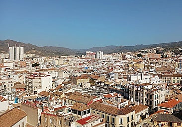 Malaga city's historic centre.