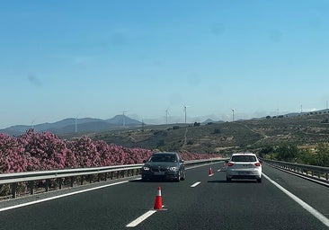 The additional lane on the Granada province coast road has been activated for summer