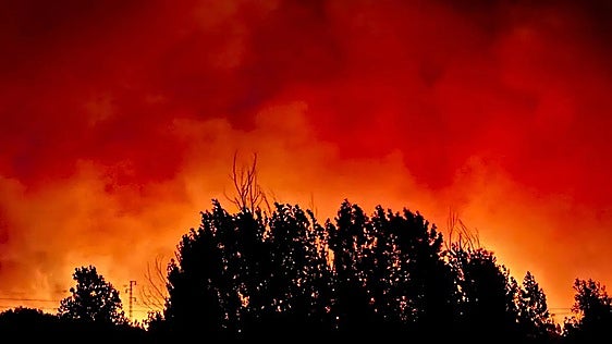 Andalusian forest fire consumes over 3,000 hectares, requiring aerial reinforcement