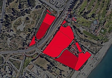 Location of the project, west of the Parador de Golf in Malaga.