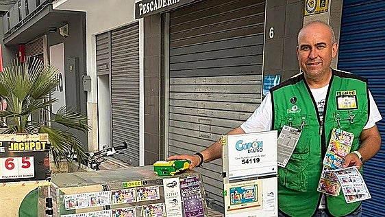 Malaga wins 210,000 euros from ONCE lottery draw in Cruz de Humilladero