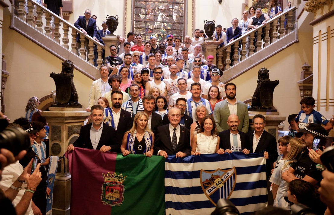 Malaga CF's promotion open-top tour - in pictures