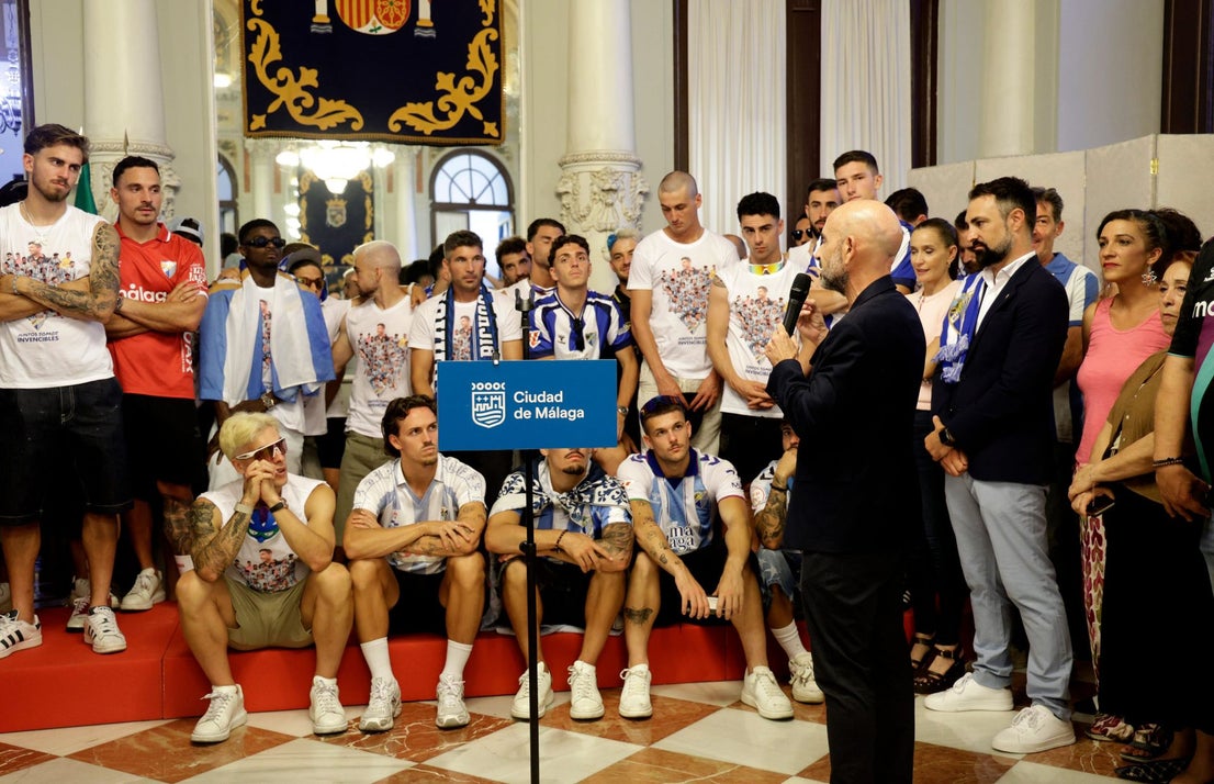 Malaga CF's promotion open-top tour - in pictures