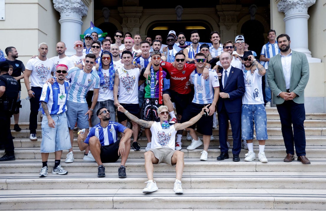 Malaga CF's promotion open-top tour - in pictures