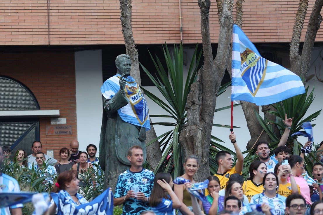 Malaga CF's promotion open-top tour - in pictures