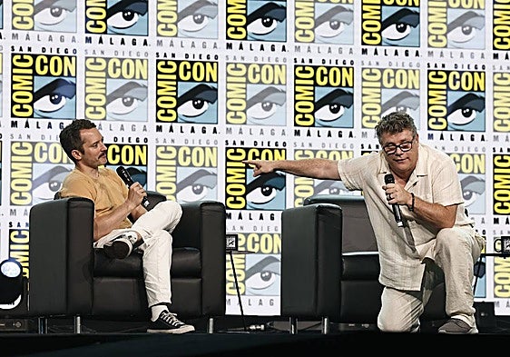 Elijah Wood and Sean Astin, reunited in Málaga.