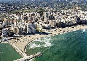 File photo showing an aerial view of Los Boliches beach.