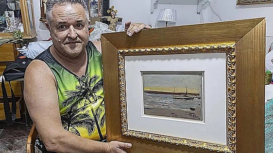 The Murcia man who inadvertently rescued a lost Sorolla painting: "I only picked it up because I liked the frame"