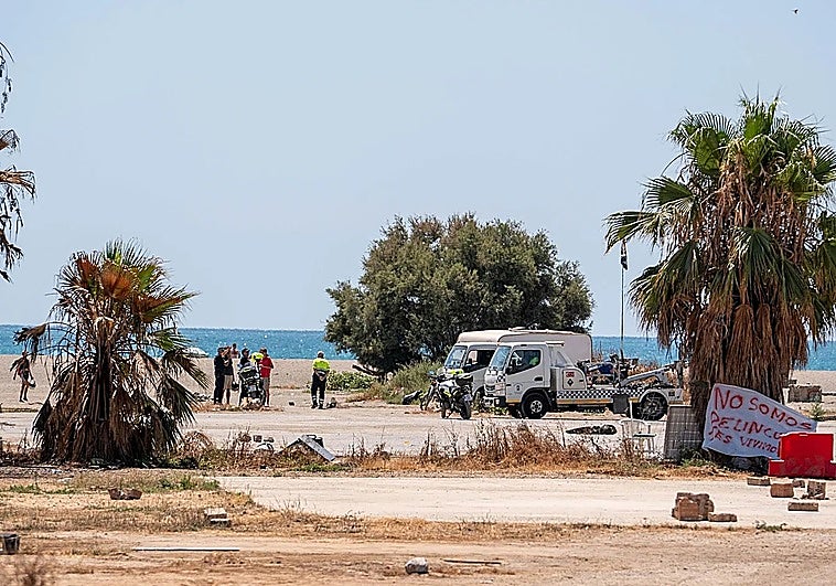 The Sacaba area in Malaga, which was populated with campervans prior to the eviction.