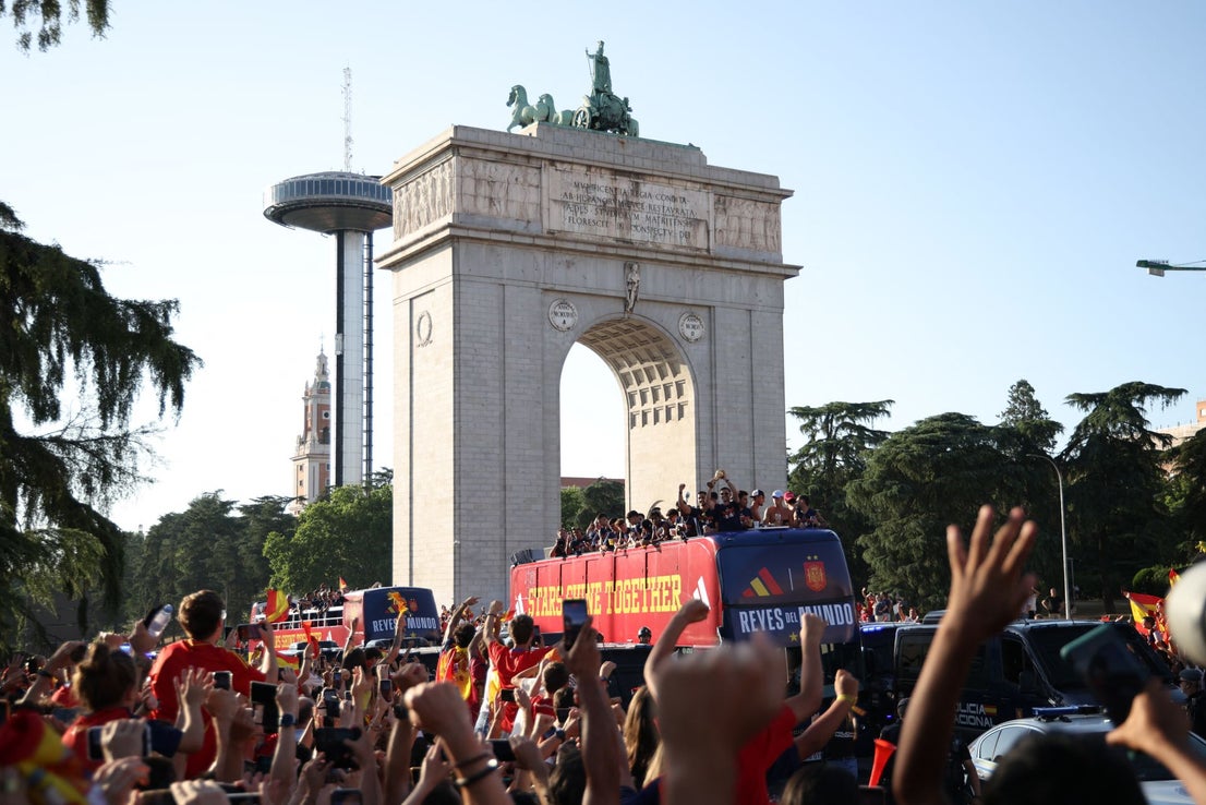 Spain's World Cup victory parade in Madrid