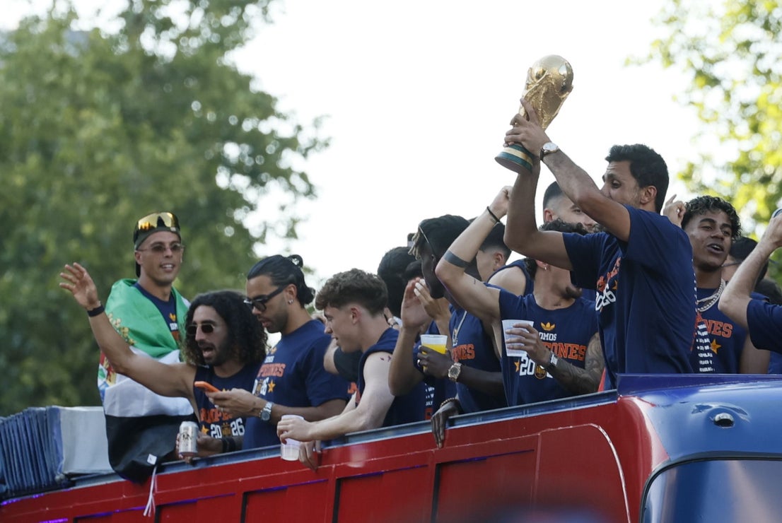Spain's World Cup victory parade in Madrid