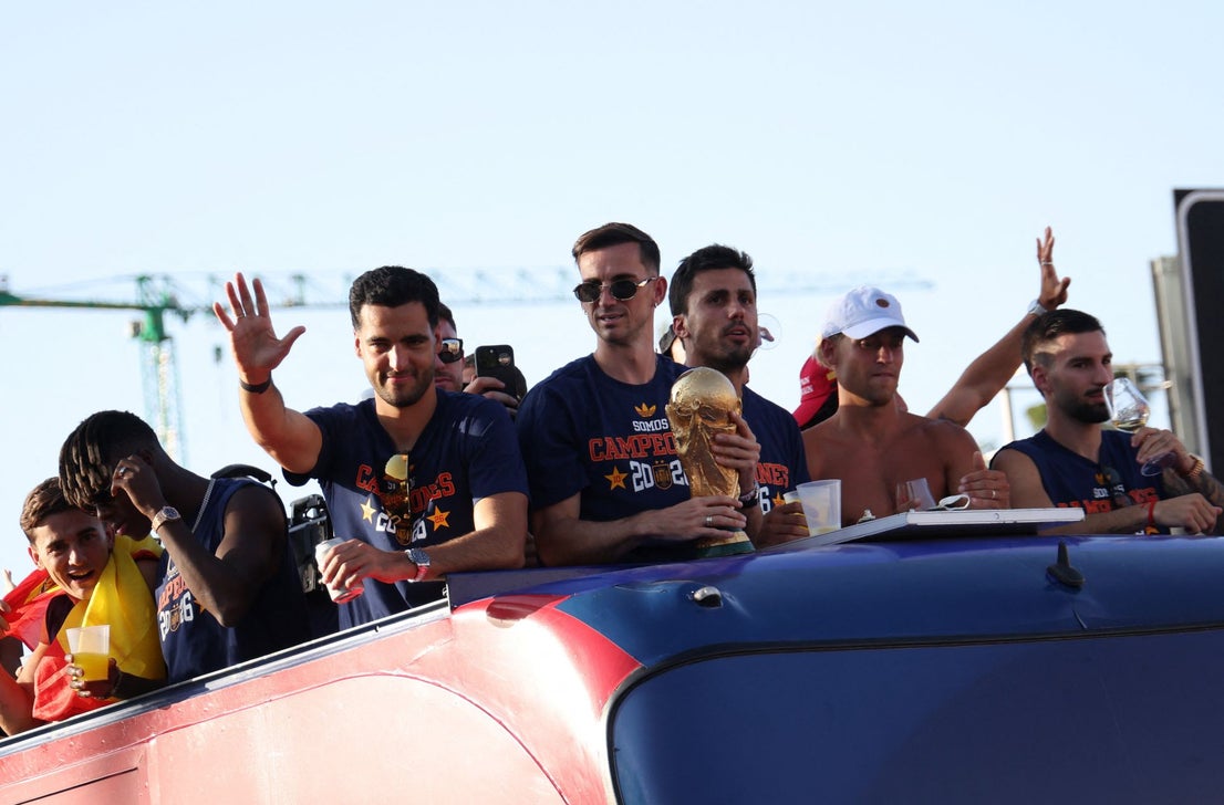 Spain's World Cup victory parade in Madrid