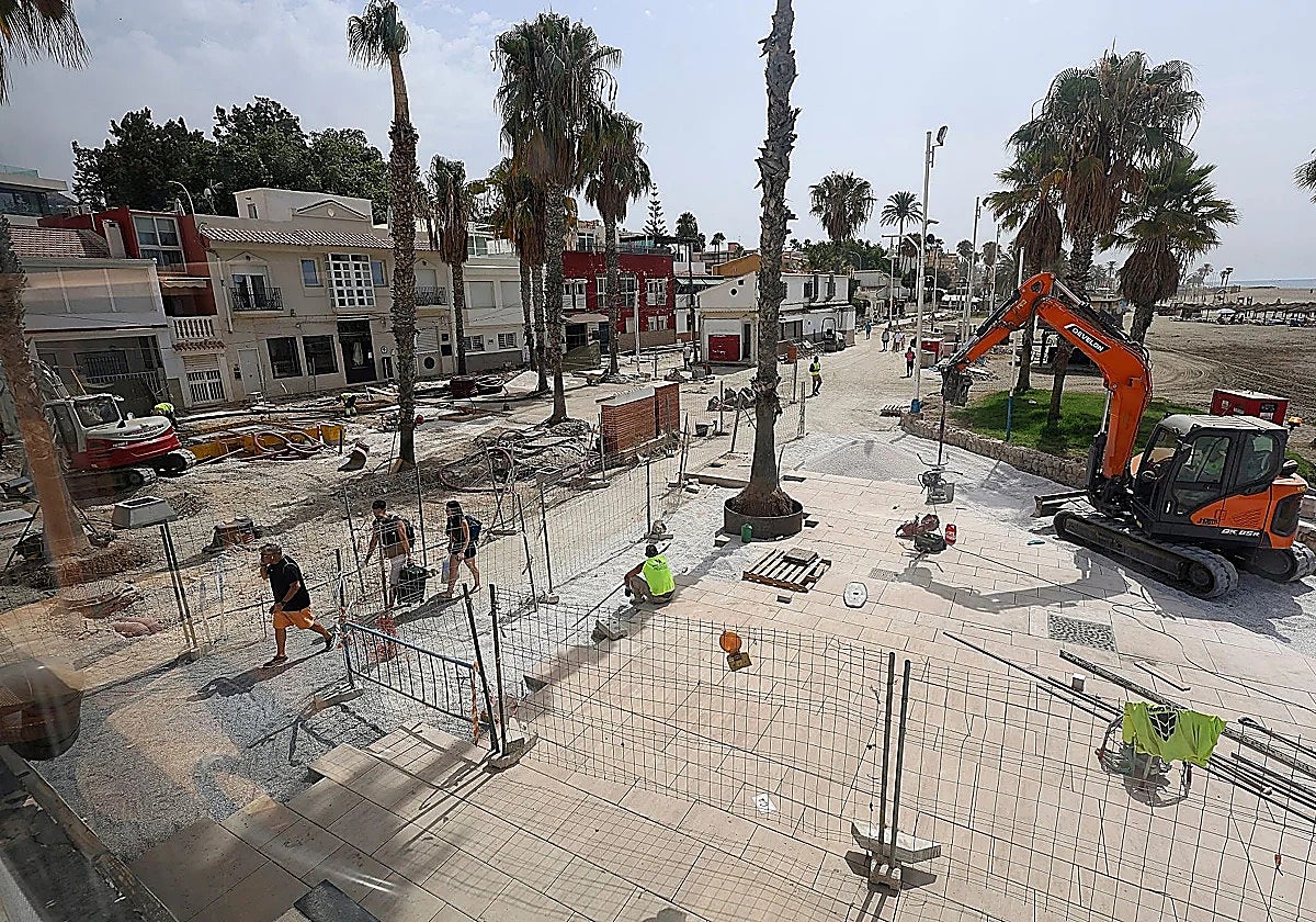 Malaga will not see end of Pedregalejo seafront renovation until November