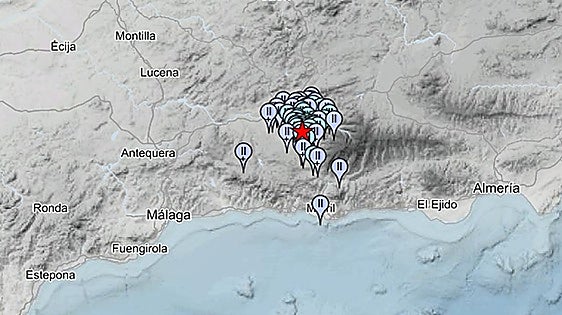 Granada province registers earthquake with several smaller aftershocks
