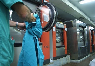 A hospital laundry