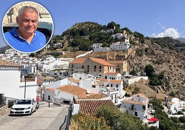 Frigiliana and insert: the mayor of Frigiliana