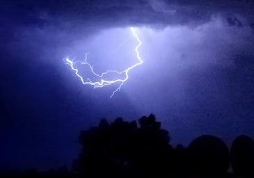 Lightning near Malaga in the early hours of Saturday morning.