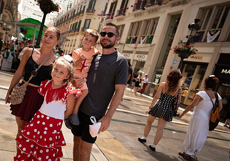 Katie with her family.