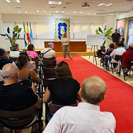 Mayor Ana Mula during the meeting on Monday.