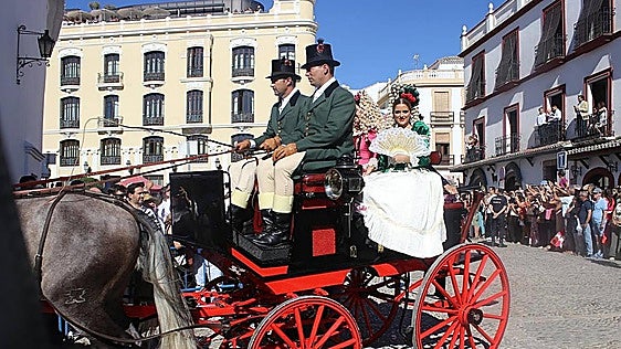 The iconic Damas Goyescas during a previous Pedro Romero fair in Ronda