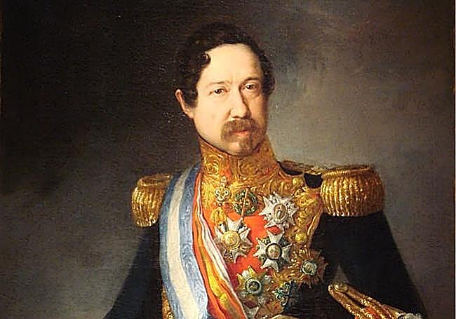 Portrait of General Narváez painted by Vicente López Portaña.