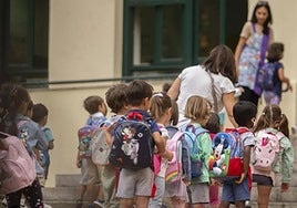 First day of school at Prácticas School in Badajoz.