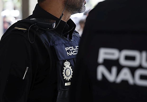 National Police officers in Spain.