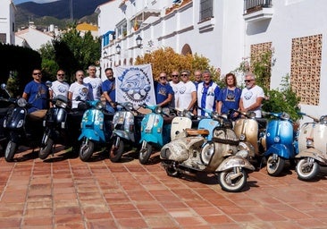 Some members of the Vespa Club Malaga.