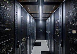 Servers at the Digital Realty data centre in Spain.