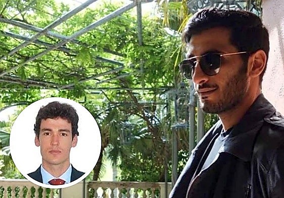 Lawyer Javier Velasco (inset), next to Rakan Al-Thani.