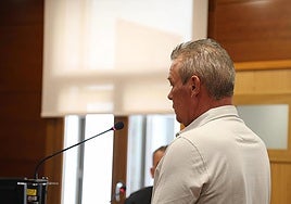Pedro Gago, during the trial proceedings.