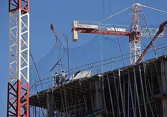Housing construction in Malaga city.