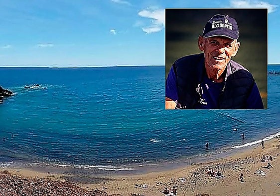 Archive photo of the El Burrero beach in Ingenio and a photo of the victim.