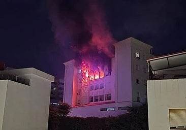 A picture of the fire that broke out on 30 July in Arroyo de la Miel.