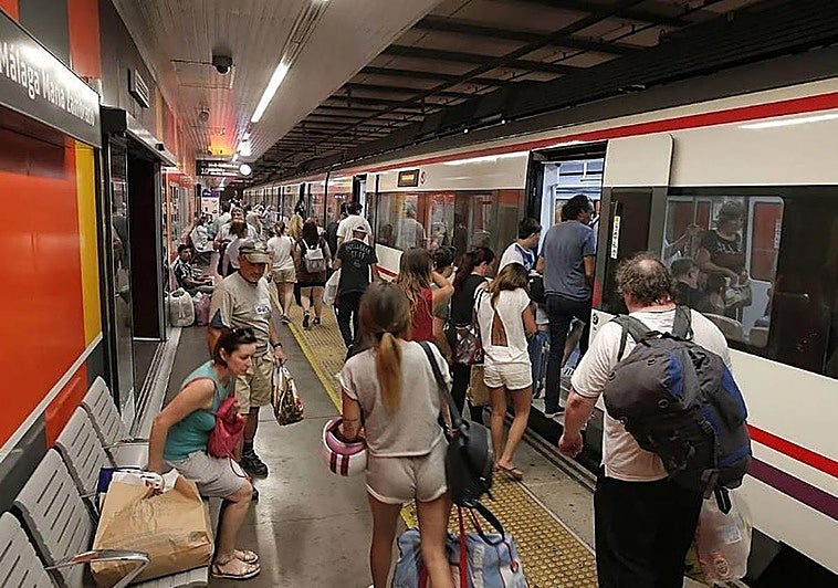 Archive photo of the Malaga commuter train.